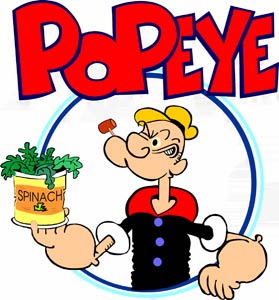 Ese conejo te doy por que Popeye el marino soy!.  Pu! Pu!