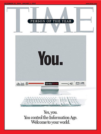 time magazine person of the year 2006. â€In 2006, the World Wide Web